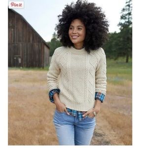 LL Bean Fisherman sweater